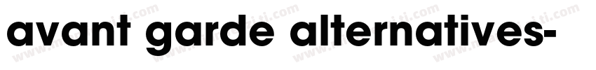 avant garde alternatives字体转换